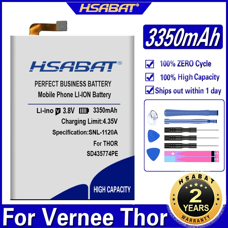 Аккумулятор HSABAT 3350 мАч SD435774PE для Vernee Thor|Аккумуляторы мобильных телефонов| |