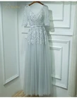 Элегантное Длинное Вечернее Платье с V-образным вырезом, платье подружки невесты для выпускного вечера, женские вечерние платья