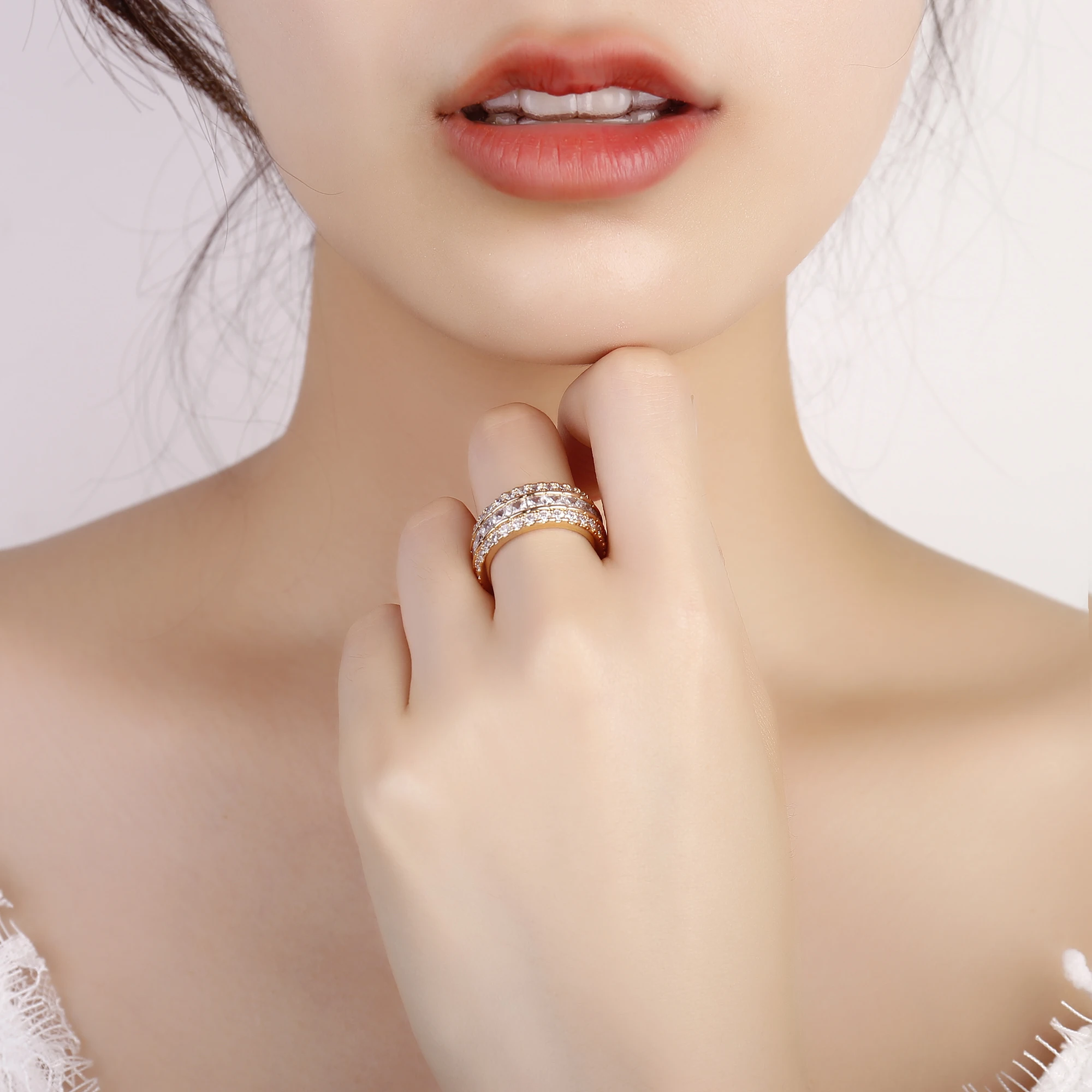 Clear Colorful Cubic Zircon Engagement Ring For Women Gold Silver Color Wedding Jewelry 2020 Fashioin Accessories Luxury |