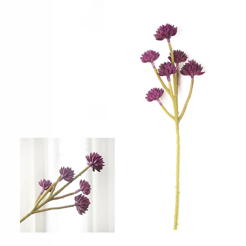 1 шт. ПВХ имитация суккулентов имитирует истинную форму и увеличивает визуальный