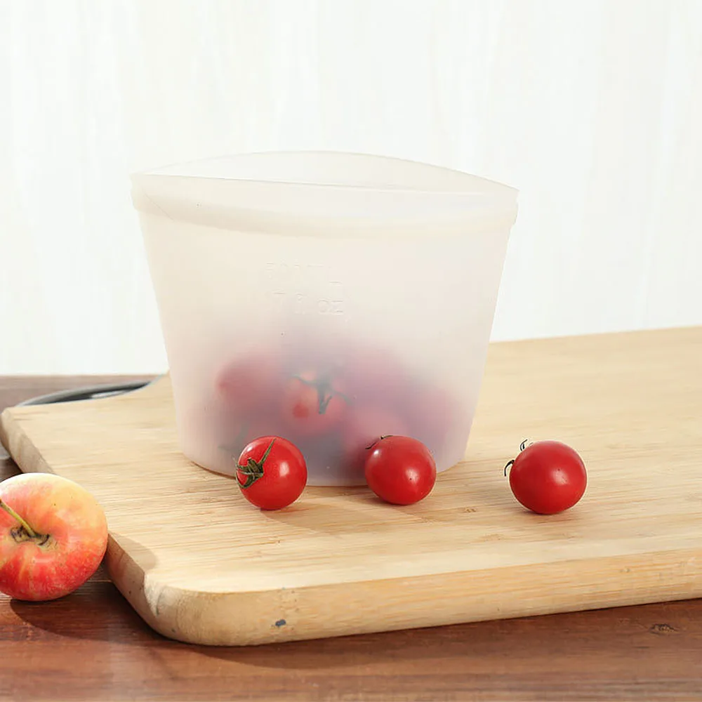 Портативная силиконовая сумка для хранения продуктов герметичный кухонный