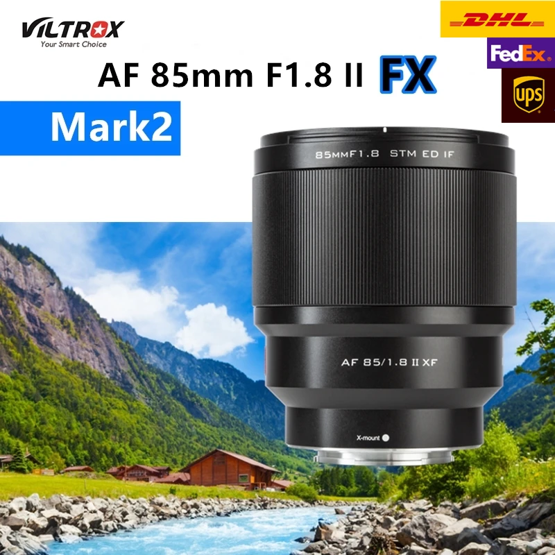 Объектив Viltrox 85 мм f1.8II STM с автофокусом и фиксированным фокусом для беззеркальной