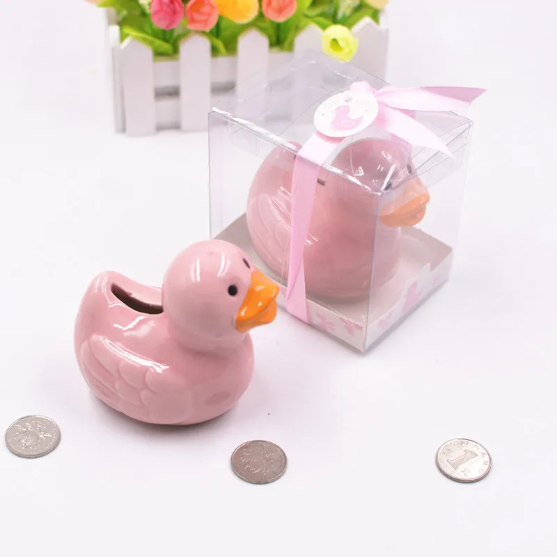 6 шт. креативная Милая Керамическая Свинья Копилка в виде утки акция на