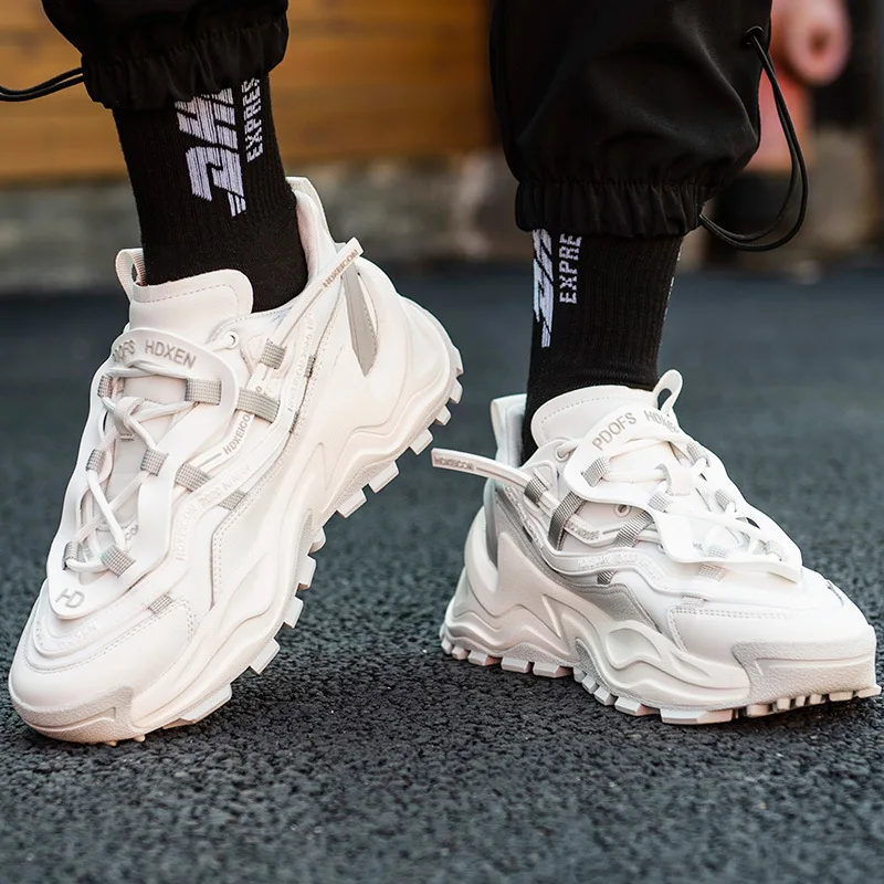 

brand 2021 spring new thick soled high rise small white shoes shoes men sneakers platform shoes off white shoes mens sneakers
