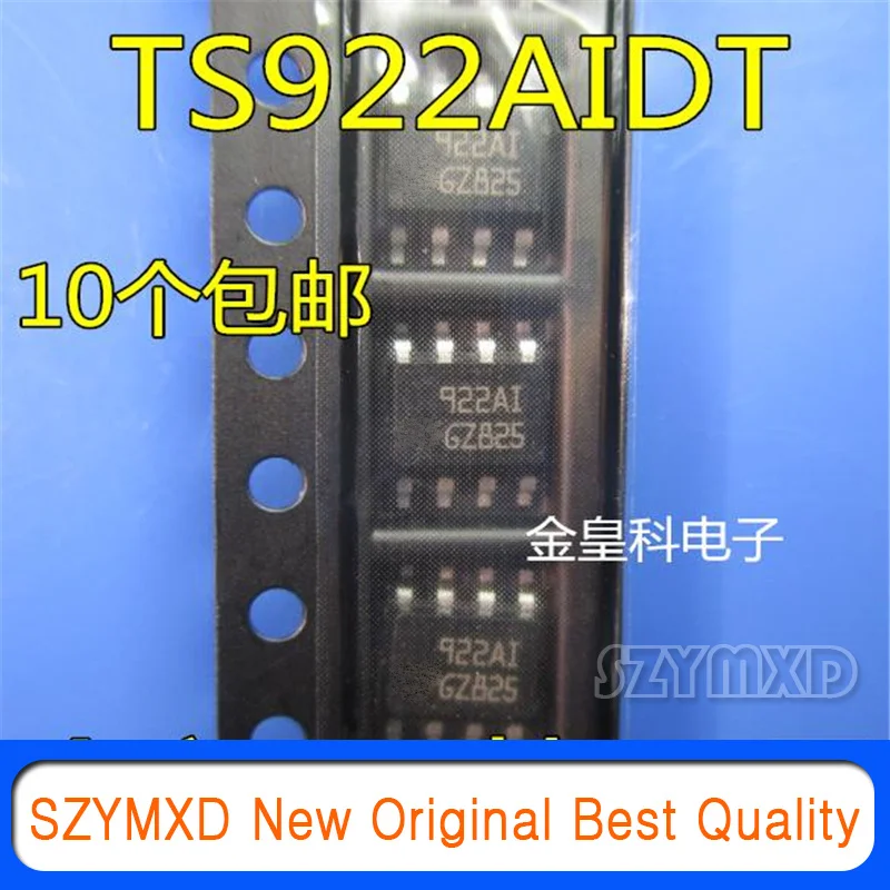 

10Pcs/Lot New Original TS922AIDT op amp SOP8 922AI In Stock
