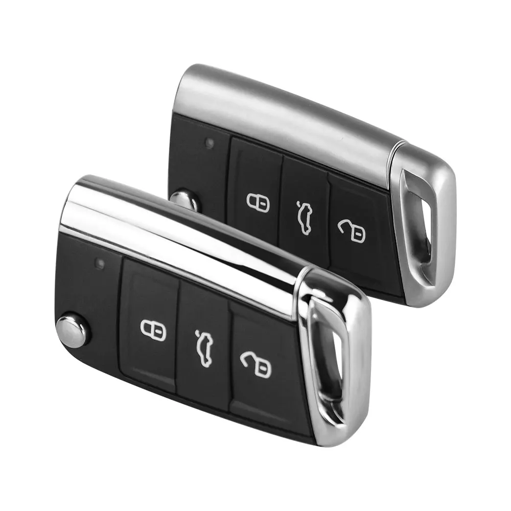 Блестящая металлическая деталь для ключа дистанционного управления Okeytech Vw Gollf 7