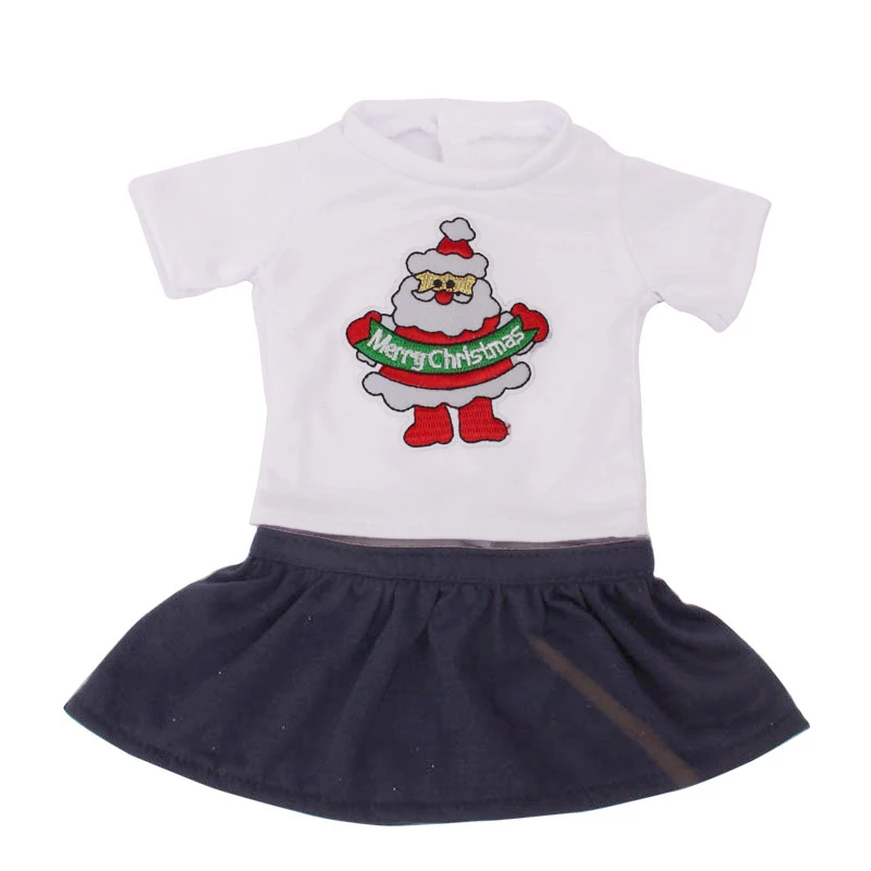 Одежда для кукол 18 дюймов белая Американская футболка новорожденных