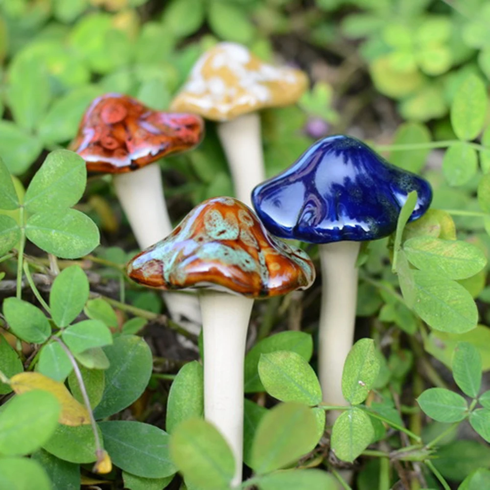 

Toadstools Simulation Mushroom Model Creative Bonsai Ornament DIY Home Garden Lawn Decor Outdoor Garden Adornment