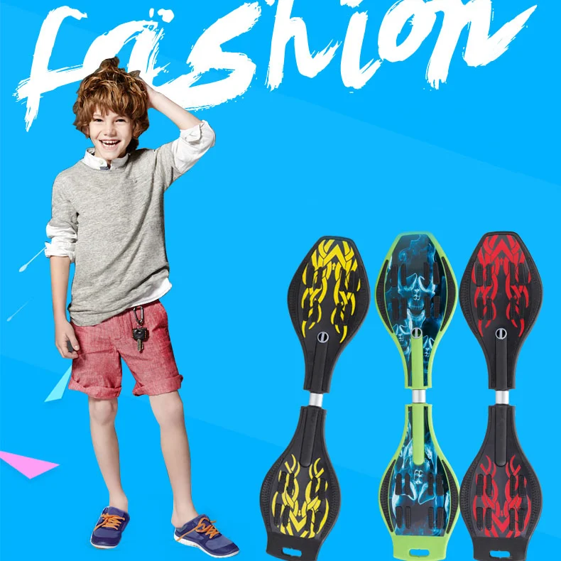 

Youths Children Skateboard Luminous Two Wheeled Vitality Board Skateboard Waveboard Patinete Infantil Fitness Equipment