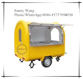 fast food truck trailer with high roof coffee bike for snack food hot dog cart