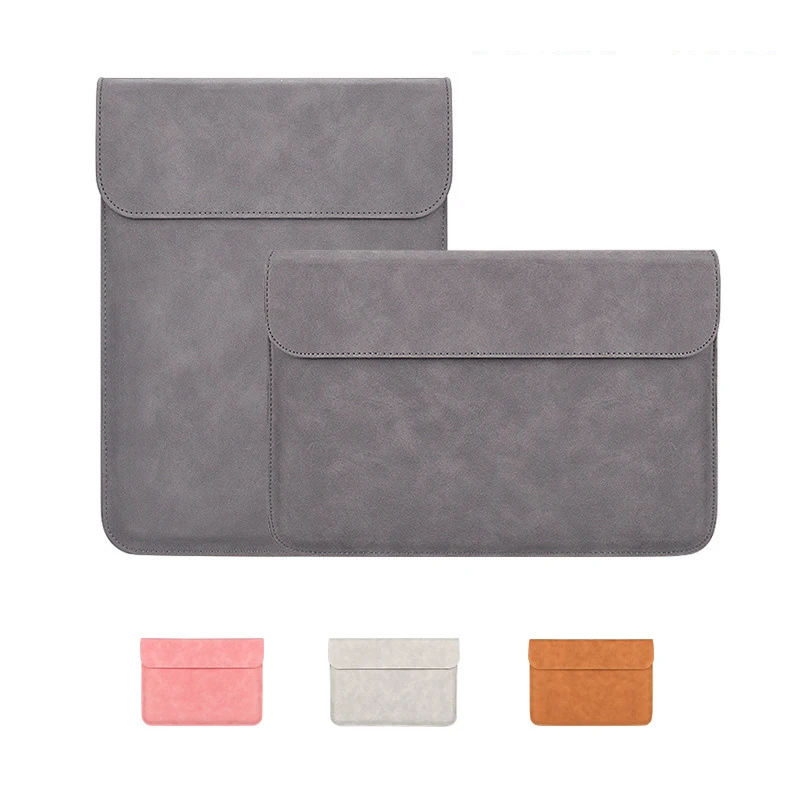 

Laptop Sleeve Waterproof Soft PU Leather Tablet Case Portable Business Mouse Pad Notebook Cover For Macbook Huawei Pro Xiaomi