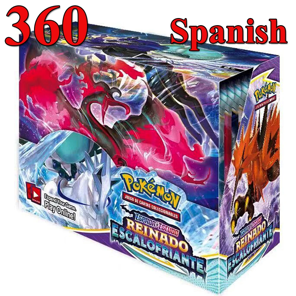 Cartas coleccionables de Pokemon para ni&ntilde;os, 360 Uds., caja de colecci&oacute;n de Escudo de Espada espa&ntilde;ol/ingl&eacute;s-2