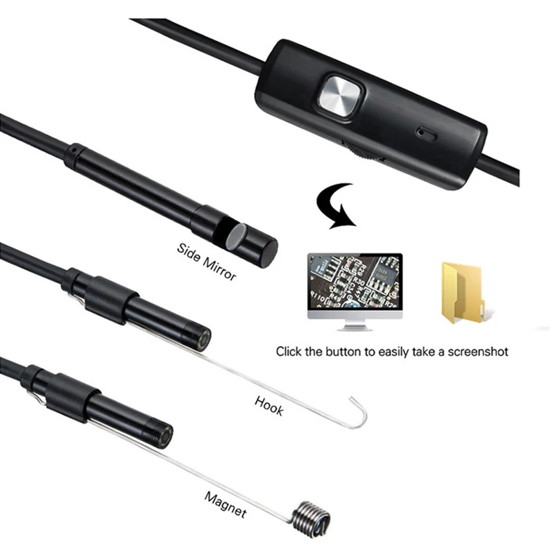 

Waterproof Endoscope for Car Inspection & Electronics 3-in-1 Type-C Industrial Pipeline Endoscope Type-C H-best