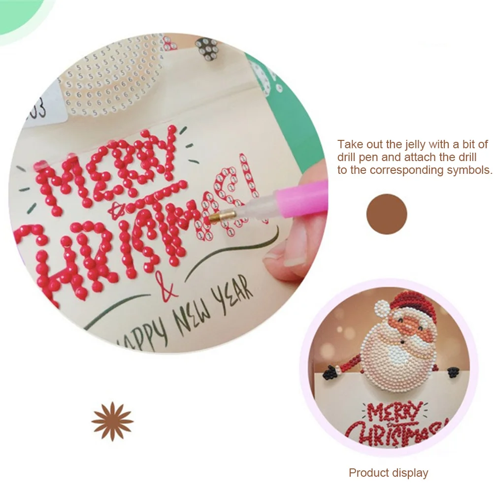 Горячая продажа DIY бриллиантовый рисунок Рождество Набор открыток новый год