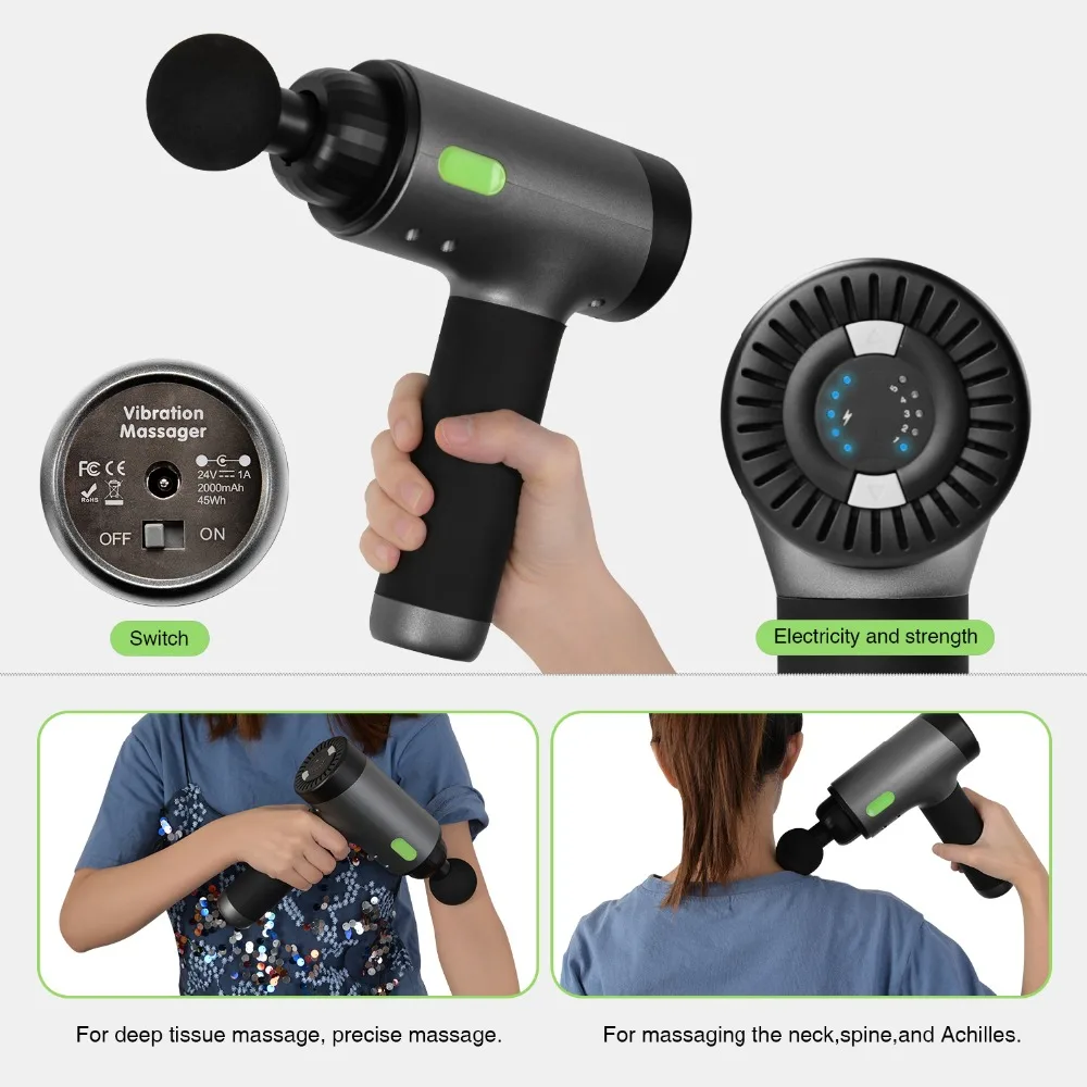 Высокочастотный мышечный массажный пистолет для управления болью Релаксация