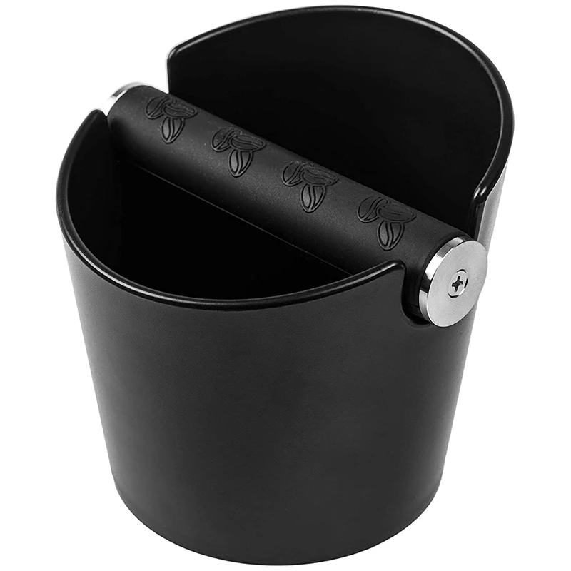 

Espresso Knock Box 4.8 Inch Shock-Absorbent Durable Barista Style Knock Box with Removable Knock Bar and Non-Slip Base Gift (Rou