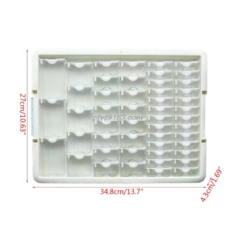 

50 Lattices Dismountable Diamond Embroidery Painting Accessories Storage Box Cross Stitch Case Nail Art Organizer