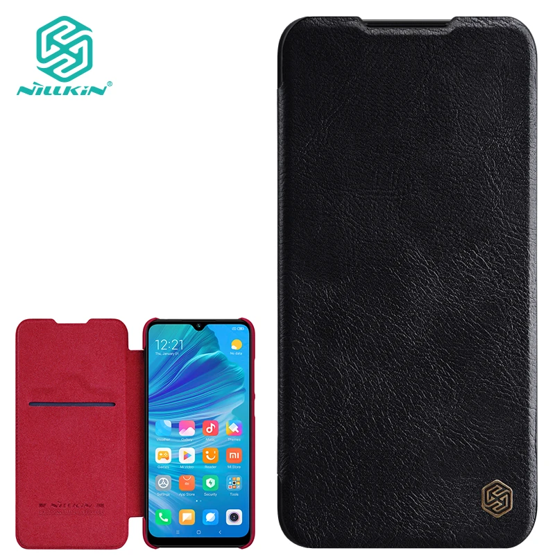 Кожаный чехол Nillkin для Xiaomi mi CC9e и A3 Qin серии флип Чехлы Роскошные чехлы телефонов
