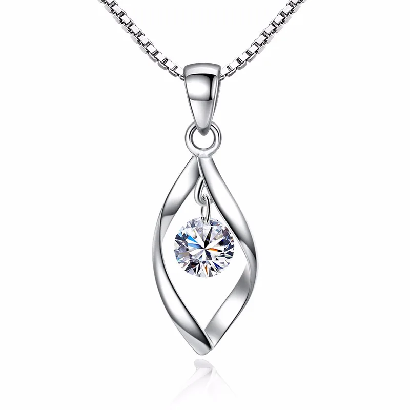 

Zircon Round Bead Pendant Necklaces For Women Fashion Wedding Jewelry dz510