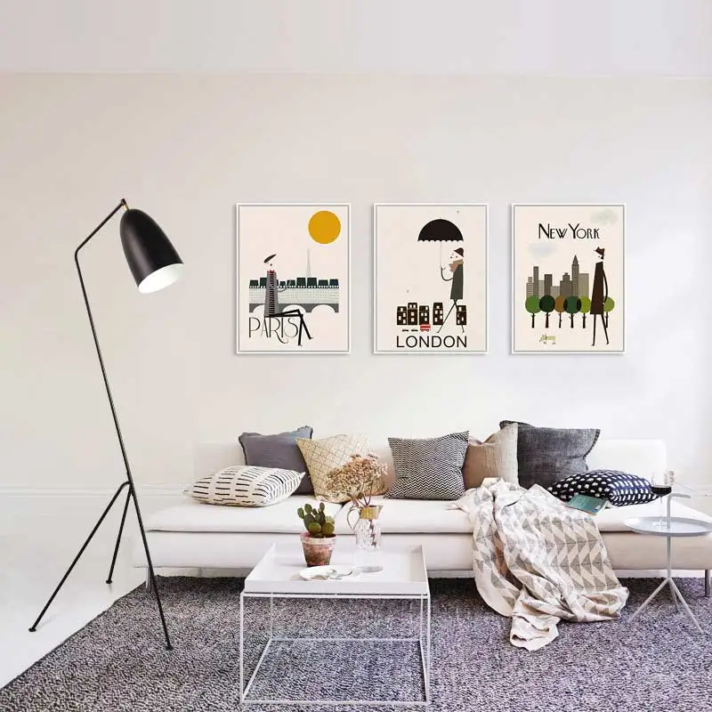 Напольный светильник в скандинавском стиле стоячий для гостиной спальни кофейни