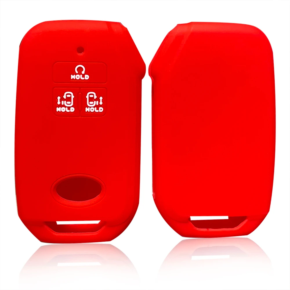 

Silicone Car Key Case for KIA Carnival IV 4th Generation 3 Buttons Cover Key Holder Keychain for KIA Sportage 2020 Key Case Skin