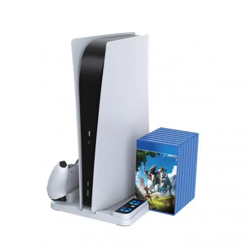 

For PS5 Cooling Base Host Console Stand Headset Storage Holder Gamepad Controller Charging Dock For Playstation5 Accessories
