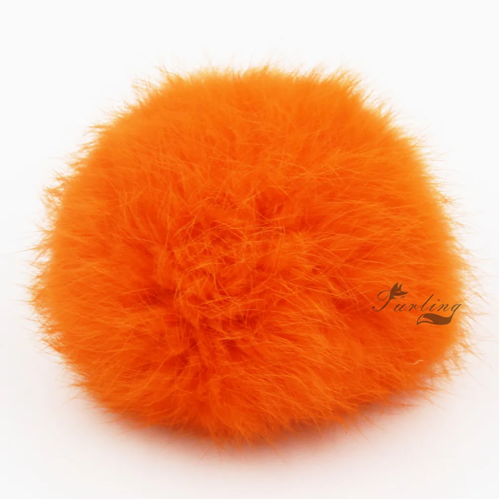 Помпоны из натурального кроличьего меха 9/10 см (3 5/4 дюйма) | Украшения и аксессуары