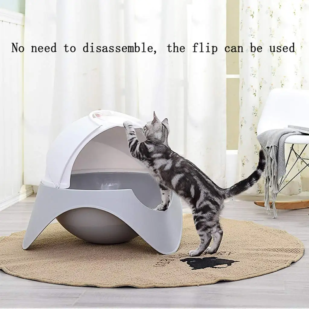 Закрытый поднос для кошачьего туалета с капюшоном большой автоматический