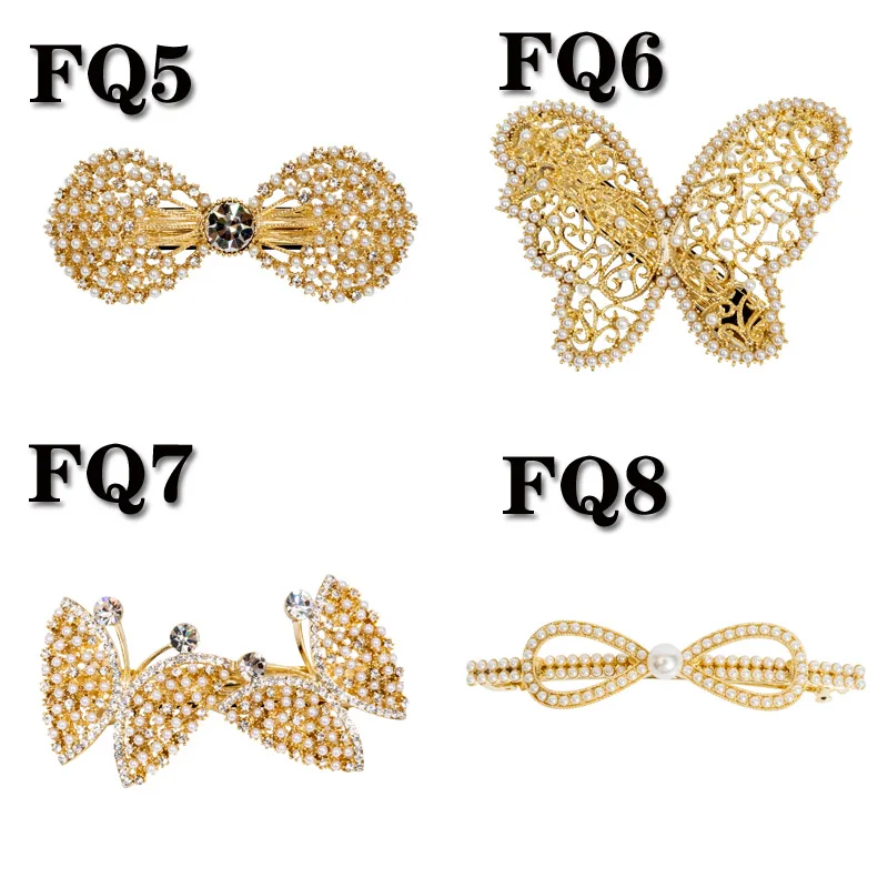 

2000 Korean Pearl Flower bow star hairpin fashion hairpin Girl Hairpins