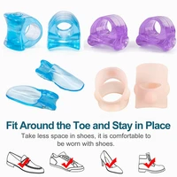 4 styles 2pcspair silicone gel foot care outdoor hiking household toenail correction tool comfortable toe separator