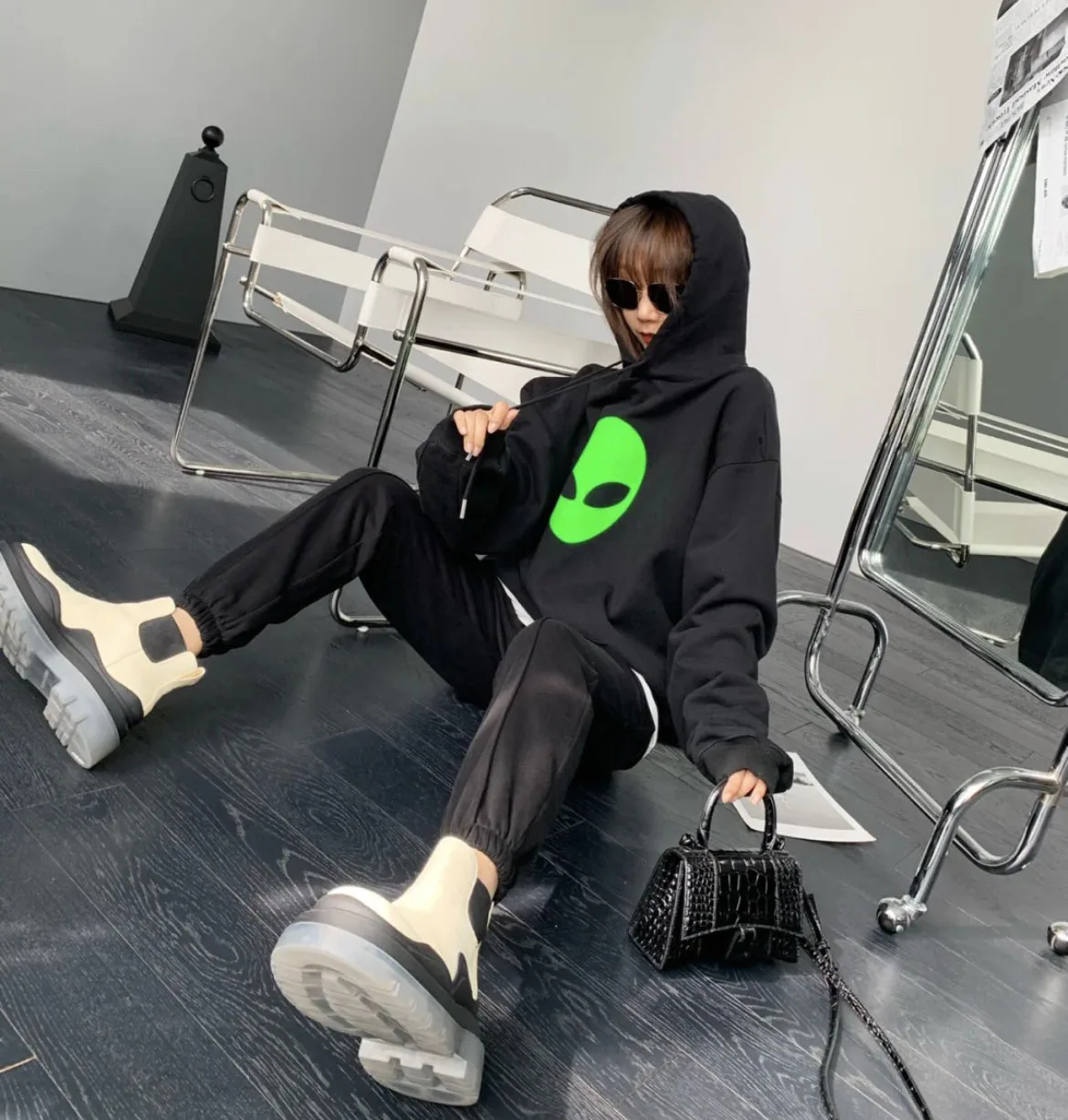 

Women's Cotton Hoodie, Loose Fit, High Quality, Large Size, Special-shaped Printing, Unisex, 2021