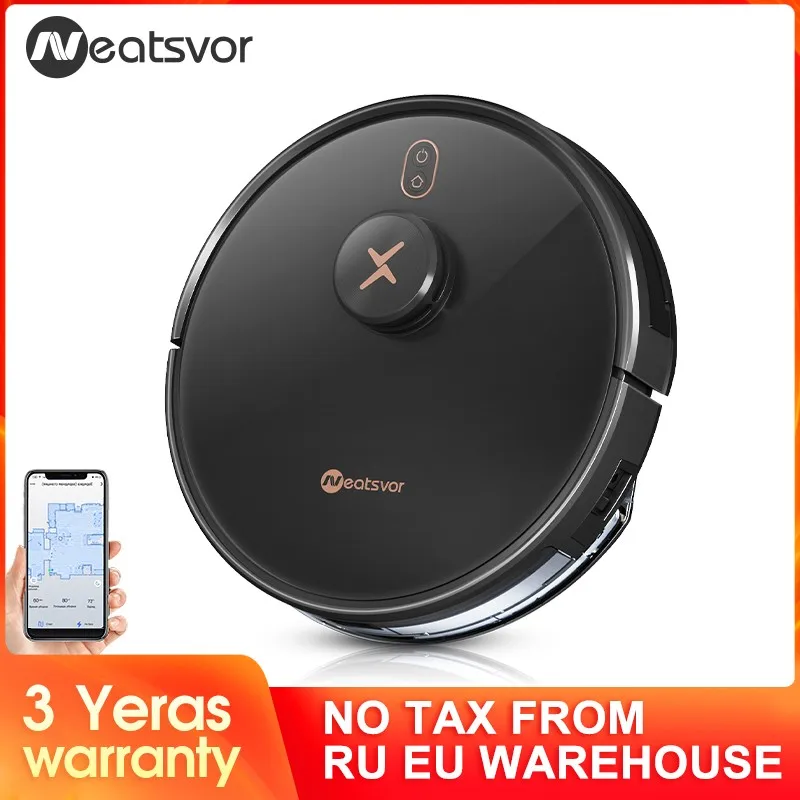 

Робот-пылесос NEATSVOR X600 Pro для умного дома, лазерная навигация, 6000 Па