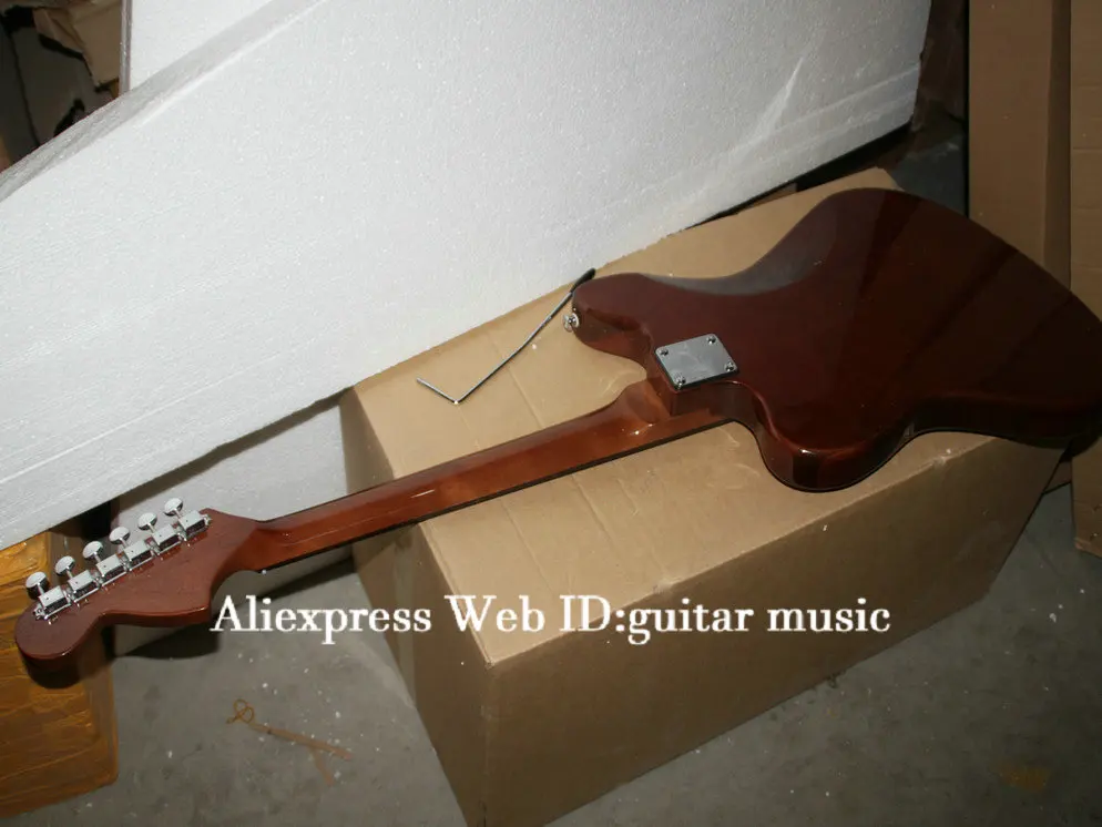 Новое поступление пользовательский магазин электрическая гитара коричневая