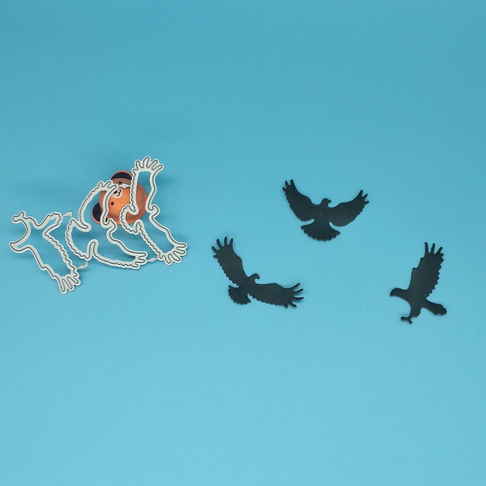 3 орла металлическая Форма для резки птиц скрапбукинг фоторамка украшение