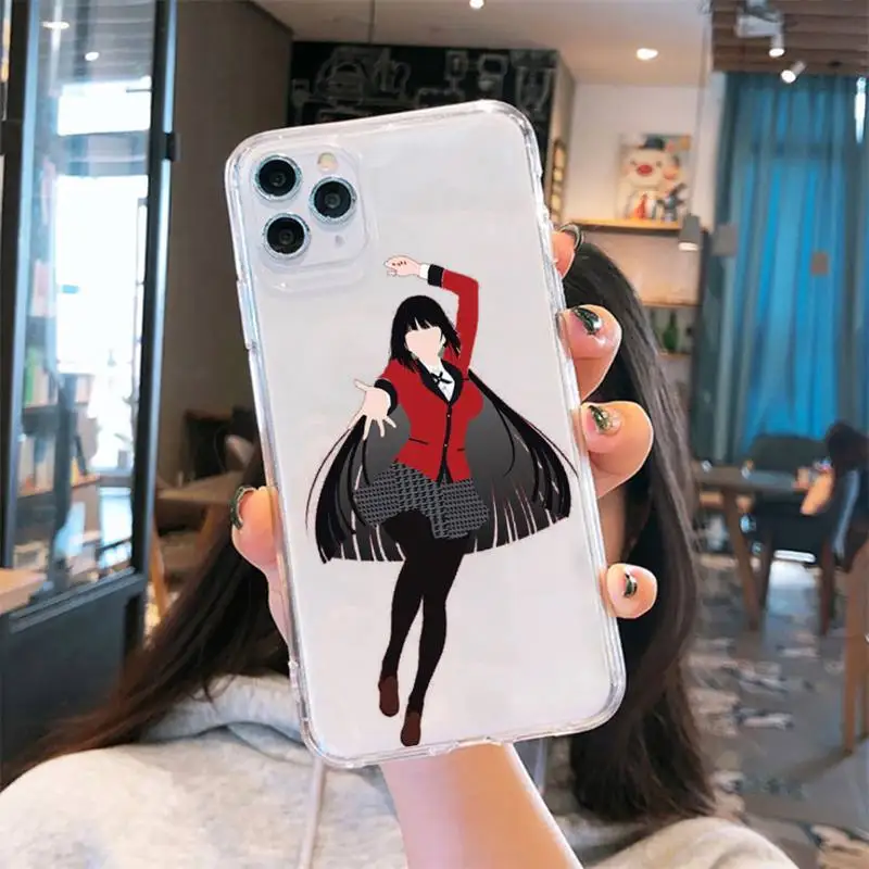 

Crazy Excitement Manga Kakegurui Phone Case Transparent soft For iphone 5 5s 5c se 6 6s 7 8 11 12 plus mini x xs xr pro max