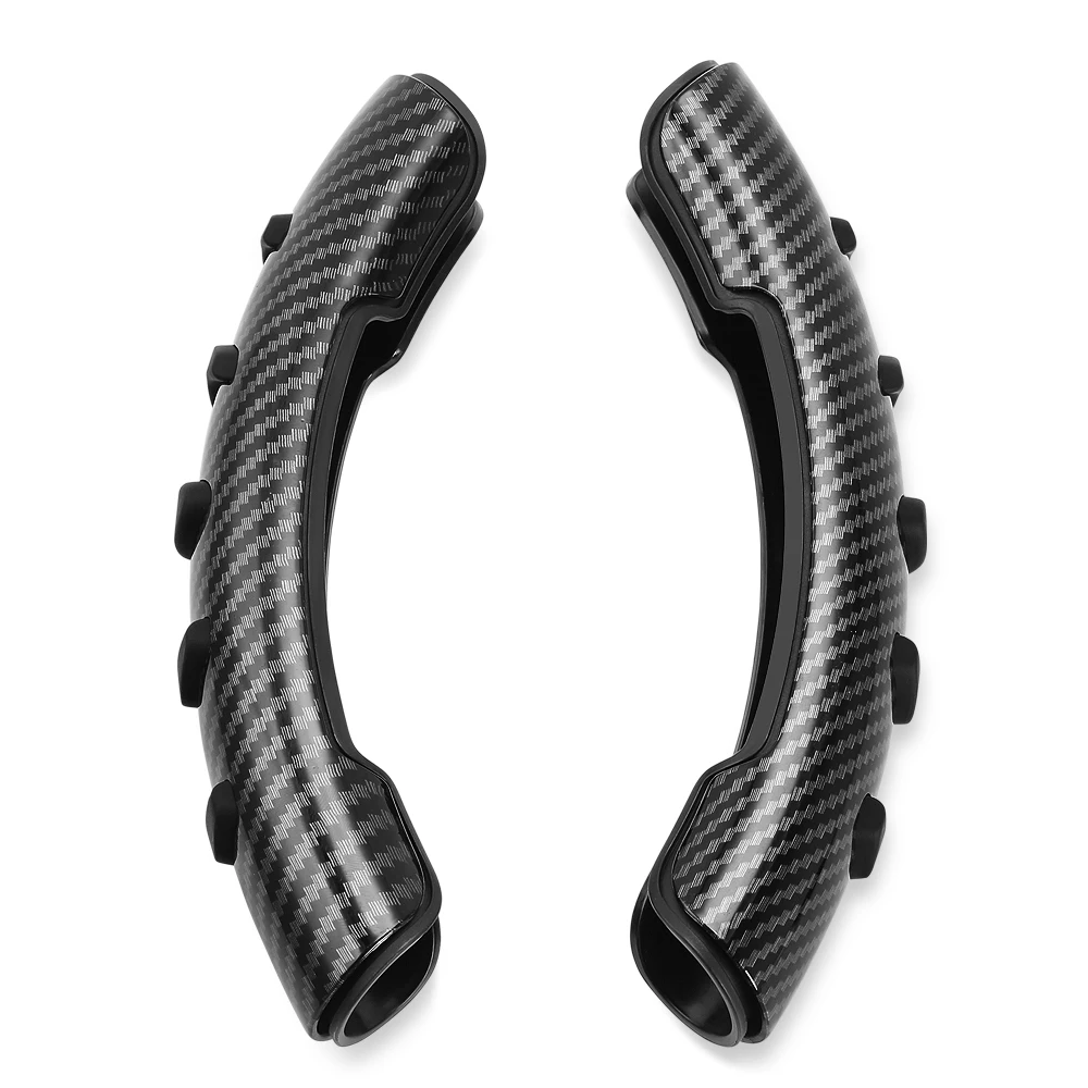 Углеродное волокно Нескользящая крышка чехол рулевого колеса автомобиля для