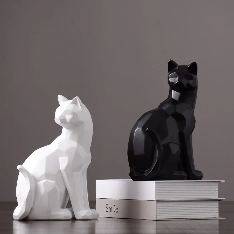 Скандинавские смолы оригами форма кошка украшения Ремесла современный для