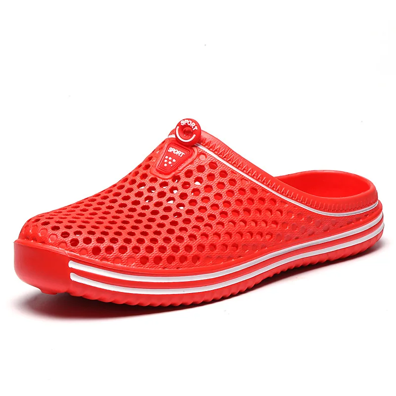 

Summer Slippers Womens Sandals Fashion Hollow Out Breathable Beach Slippers Flip Flops EVA Massage Slippers Sandals for Men