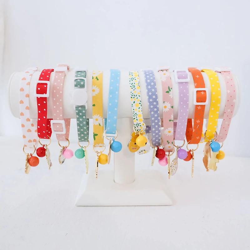 Ошейник для домашних животных кошка безопасная Пряжка ожерелье аниме ювелирные