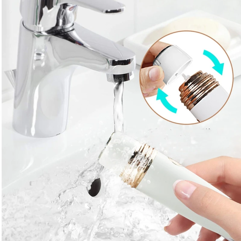 

Q1QD 3-in-1 Women Electric Shaver Rechargeable Mini Women Hair Trimmer Wet/Dry Use for Legs Arms Underarms Face Bikini Area
