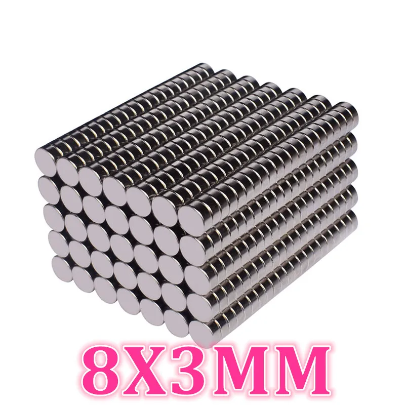 50/100 шт. Samll магнит Неодимовый Диск Dia8mm x 2 мм 8X1 8X3 8X4 8X5 8X8 8X10 N35 мини круглый диск