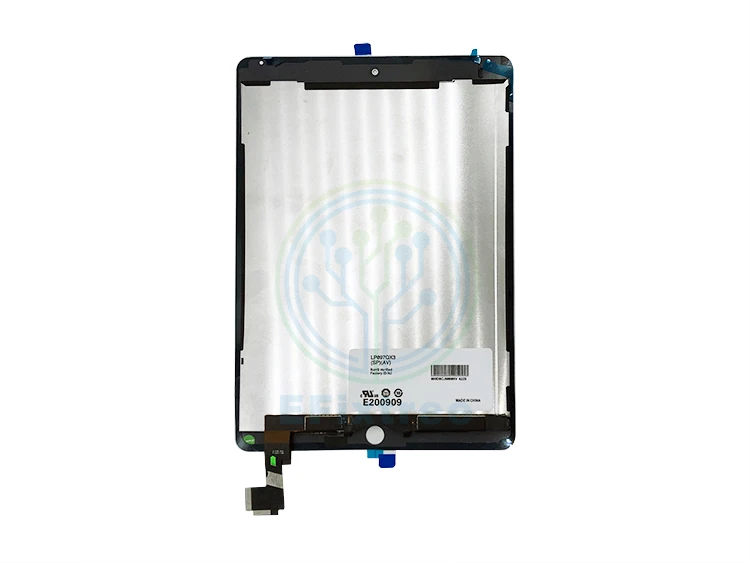 Класс A комбинированный для iPad Air 2 A1567 A1566 ЖК-экран дигитайзер сборка Дисплей сенсорный экран панель Черный Белый с наклейкой бумаги