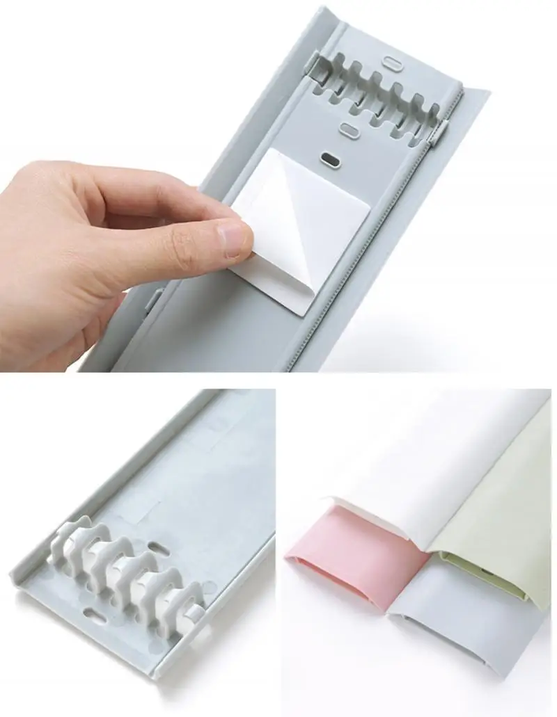 Самоклеящиеся провода для ТВ-кабелей Настенный комплект из 4 цветов зажим