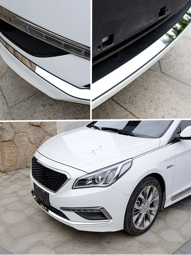 Для Hyundai Sonata Nine LF 2015-2019 автомобильный передний бампер под декоративной лентой