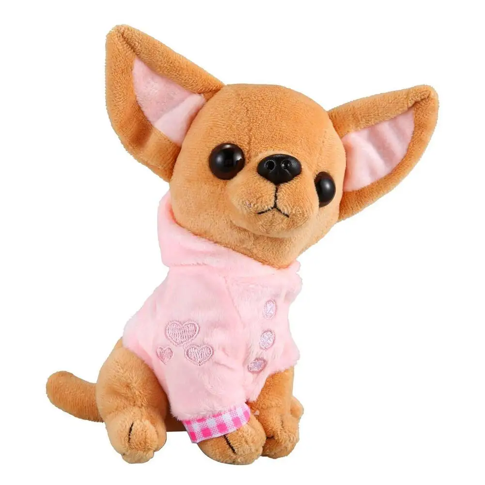 

Chihuahua Dog Plush Toy Soft Stuffed Puppy Toy Comfortable Dog Decoration Toy Cute Dog Ornaments Children's Friend Perfect
