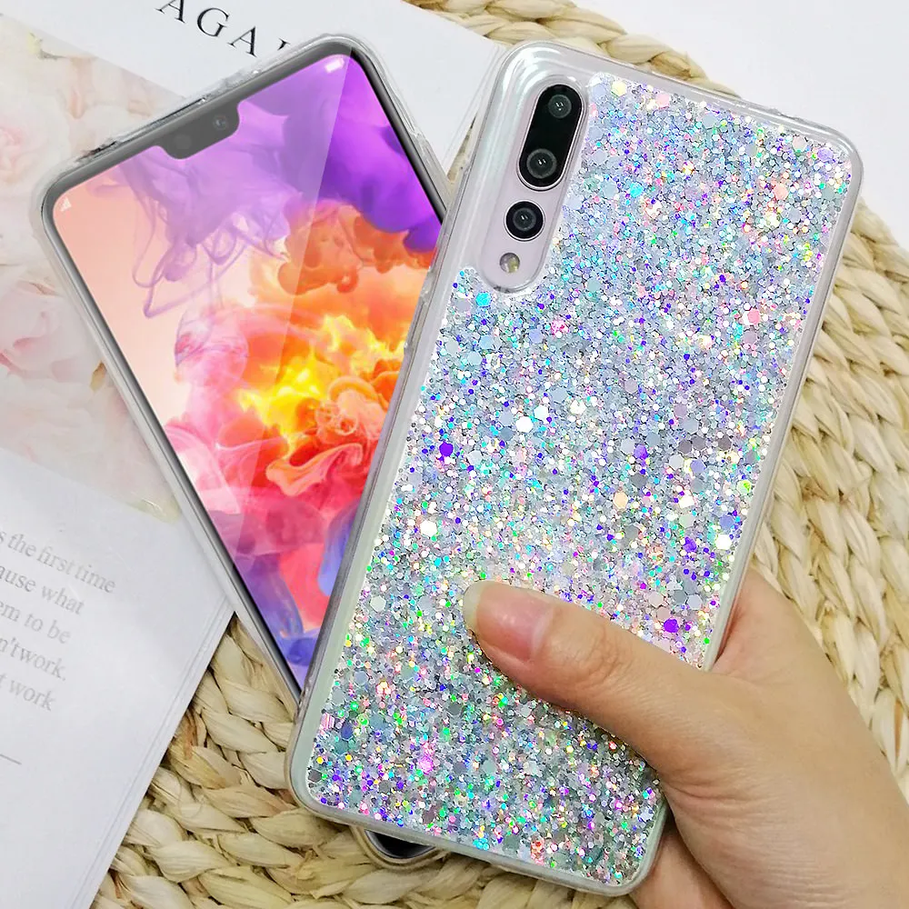 LAPOPNUT блестящий тонкий ударопрочный гибридный мягкий чехол для телефона Huawei P30 Pro