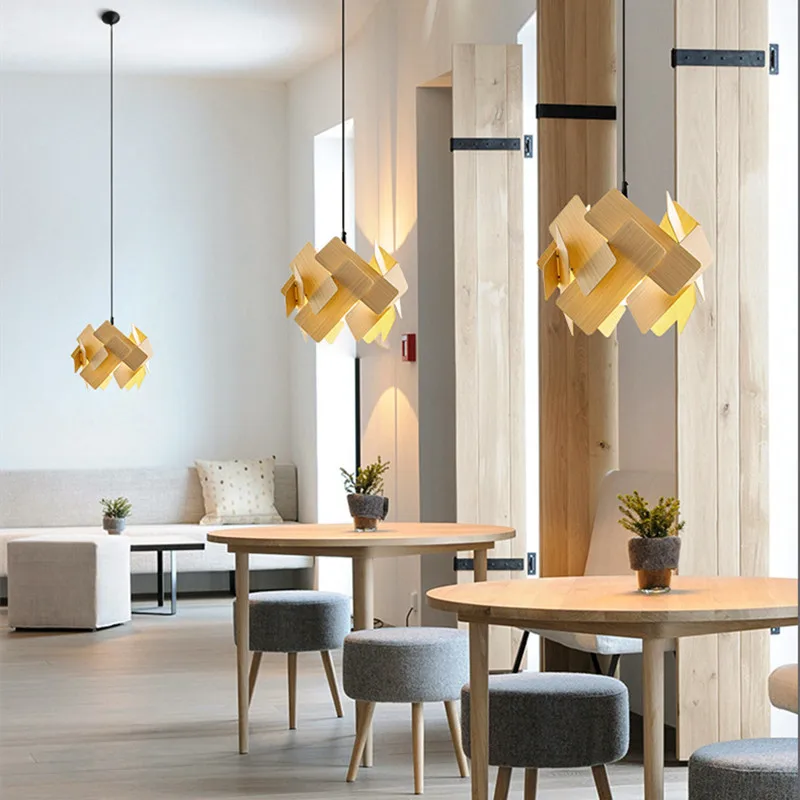 Скандинавская Минималистичная разноцветная акриловая Люстра для спальни