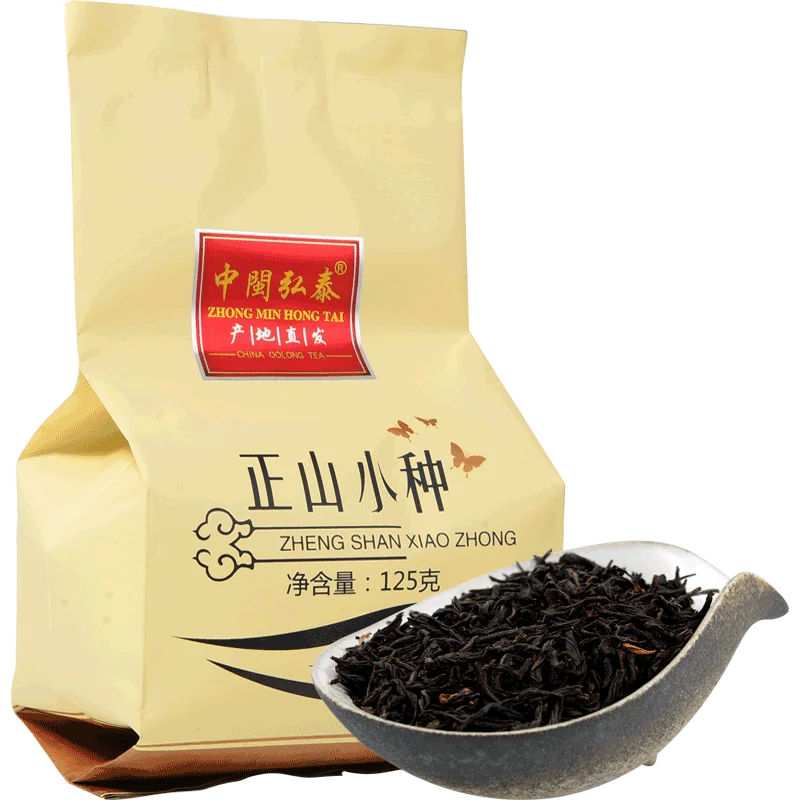

Чёрный китайский чай Lapsang Shouchong из провинции Фуцзянь Уи, некопченый листовой чай Wuyi Oolong High Mountain, 125 г