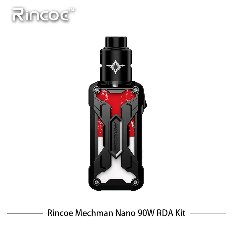 Оригинальный Rincoe Mechman коробка mod Nano RDA комплект Электронная сигарета с 90 Вт Выход