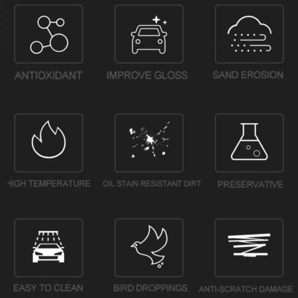 With Sponge 30ml Durability Car Glass Coating Auto Paint Care Anti Scratch Polish Liquid Super Hydrophobic 9H Hardness | Автомобили и